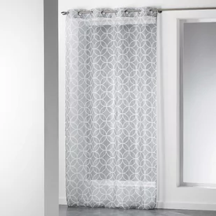 Douceur d'intérieur Firana na przelotkach DARIO 140 x 240 cm kolor szary B07FTTPJJ4 - Firany - miniaturka - grafika 1