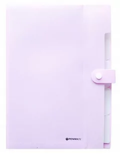 Penmate Teczka z 5-ma przegródkami A4 PP-105 pastelowa niebieska - Teczki i skoroszyty - miniaturka - grafika 1