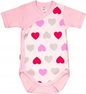 Body KOPERTOWE K/R SERCA DUŻE r 74 KLEKLE - Body dla niemowląt - miniaturka - grafika 1