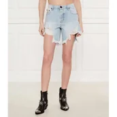 Spodenki damskie - One Teaspoon Jeansowe szorty Frankies | Boyfriend fit | low waist - miniaturka - grafika 1