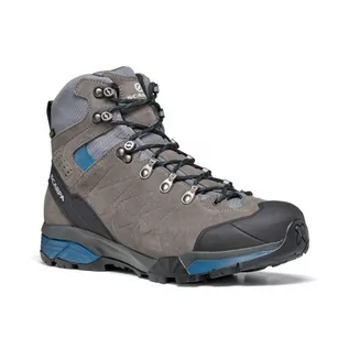 Buty trekkingowe męskie - Męskie buty górskie Scarpa ZG Trek GTX Wide titanum/lake blue - 44,5 - grafika 1