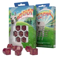 Akcesoria do gier planszowych - Zestaw kostek Llama: Puffy, różowa malina Q-Workshop - gra - miniaturka - grafika 1