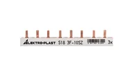 Inne akcesoria elektryczne - Elektro-Plast OPATÓWEK Szyna prądowa typu PIN 3P 10mm2 63A 18 pinów IZS103F18 45.228 45.228 - miniaturka - grafika 1