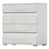 Komody - Komoda HELIOS - 4S Biały, Kathult + Biały - miniaturka - grafika 1