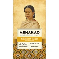 Czekolada - Menakao czekolada mleczna 45% z wanilią 75g - miniaturka - grafika 1