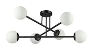 Lampy sufitowe - Bali lampa sufitowa 6xE27 czarna - miniaturka - grafika 1