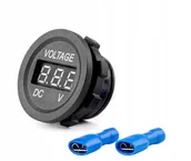 Akcesoria motoryzacyjne - Samochodowy Woltomierz Cyfrowy Do Zabudowy 3-32V - miniaturka - grafika 1