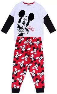 Czerwono-szara piżama Myszka Mickey DISNEY 4-5lat 110 cm - Moda i Uroda OUTLET - miniaturka - grafika 1