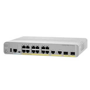 WS-C3560CX-12PD-S - 12x 1GE RJ45, PoE+ 240W 802.3at, uplink 2x 10G SFP+, 2x 1GE RJ45, opr. IP Base, Warstwa L3, Cisco Catalyst 3560-CX Switch - Switche - miniaturka - grafika 1