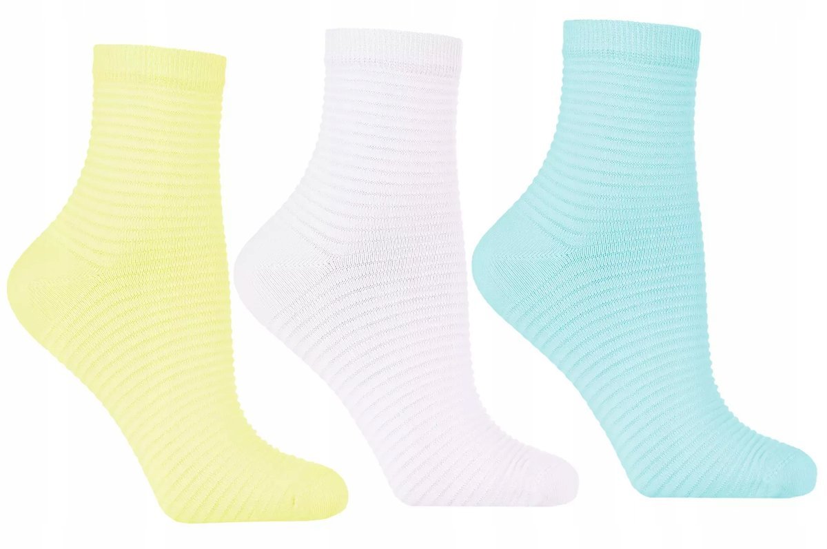 3X SKARPETKI DAMSKIE DŁUGIE BAWEŁNIANE SKARPETY KOLOROWE CIEPŁE MORAJ 38-41