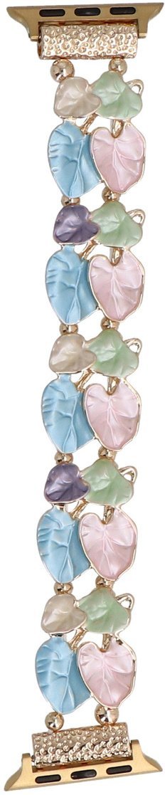 GlacierX bransoleta do smartwatcha Gleam Syngonium Stretch Bracelet Sweet Candy do Apple Watch 38/40/41mm Pastelowa