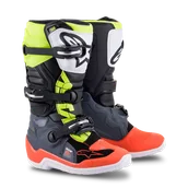 Buty motocyklowe - Buty Cross Alpinestars Tech 7S Dziecięce Szary/Czerwony/Żółty37 - miniaturka - grafika 1