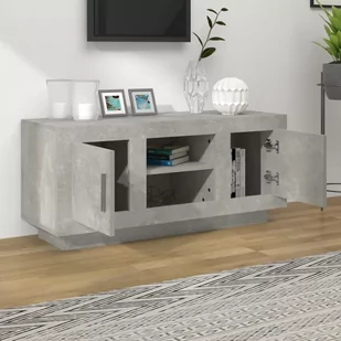 Lumarko Szafka pod telewizor, szarość betonu, 102x35x45 cm - Szafki RTV - miniaturka - grafika 4