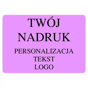 Etykieta Twój Nadruk Fioletowa 70X50Mm 20 Szt. - Akcesoria do pakowania - miniaturka - grafika 1