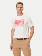 Koszulki męskie - Gant T-Shirt 2003342 Écru Regular Fit - miniaturka - grafika 1