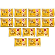 Mokra karma dla psów - PEDIGREE Junior saszetka 13x(4x100g) - Wybór Smaków z Ryżem w Galaretce, mokra karma pełnoporcjowa dla rosnących psów (kawałki bogate w kurczaka oraz kawałki bogate w mieszankę wołowiny i wątróbki) - miniaturka - grafika 1