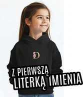 Bluzy dla dziewczynek - Bluza DLA DZIEWCZYNKI Z PIERSZĄ LITERKĄ IMIENIA - miniaturka - grafika 1