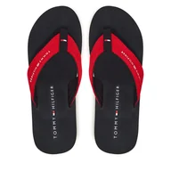 Klapki i japonki męskie - Japonki Tommy Hilfiger Nyc Beach Sandal FM0FM05437 Czerwony - miniaturka - grafika 1
