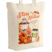 Torby i wózki na zakupy - Torba bawełniana z dnem Gilmore Girls Stars Hollow Dla Fanów Serialu - miniaturka - grafika 1