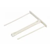 Spinacze i klipsy do papieru - Klips archiwizacyjny na zaczepy FELLOWES PRO 100mm z rączką biały 100szt /0089701/ - miniaturka - grafika 1