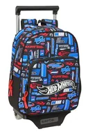 Plecaki szkolne i tornistry - Safta HOT WHEELS Plecak dziecięcy z wózkiem 705, idealny dla dzieci w różnym wieku, wygodny i wszechstronny, jakość i wytrzymałość, 27 x 10 x 33 cm, Biały, M, Casual - miniaturka - grafika 1