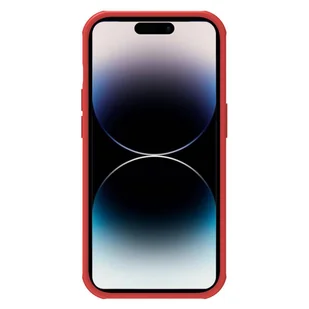 Nillkin Super Frosted Shield Pro etui iPhone 14 Pro Max pokrowiec na tył plecki czerwony - Etui i futerały do telefonów - miniaturka - grafika 3