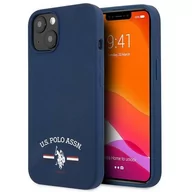 Etui i futerały do telefonów - U.S POLO ASSN. Silicone Logo Etui na iPhone 13 (granatowy) USHCP13MSFGV - miniaturka - grafika 1