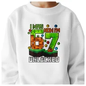 Bluzy dla dziewczynek - BLUZA DZIECIĘCA 67 SIX SEVEN VIRAL DLA CHŁOPCA DZIEWCZYNKI 104 - miniaturka - grafika 1