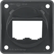 Inne akcesoria elektryczne - Berker Integro Flow Płytka nośna 2-krotna do modułów BTR-/E-DAT, antracyt, połysk - miniaturka - grafika 1