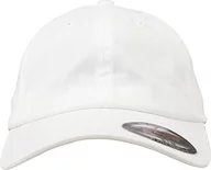 Czapki damskie - Flexfit Czapka z daszkiem unisex Cotton Twill Dad Cap, biały, L/XL 6745 - miniaturka - grafika 1
