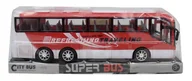 Samochody i pojazdy dla dzieci - AUTOBUS CZERWONY REFRESHING PLATFORMA  pak 72/36 Wymiary 34x9x12 cmWaga 0,320 kg - miniaturka - grafika 1
