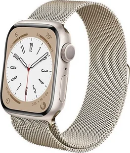 Crong Milano Steel – Pasek ze stali nierdzewnej do Apple Watch 38/40/41 mm (szampański) - Akcesoria do smartwatchy - miniaturka - grafika 4