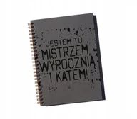 Notesy i bloczki - Jestem mistrzem, wyrocznią i katem, notatnik dla pracodawcy, do pracy, dla szefa, Sowia Aleja - miniaturka - grafika 1