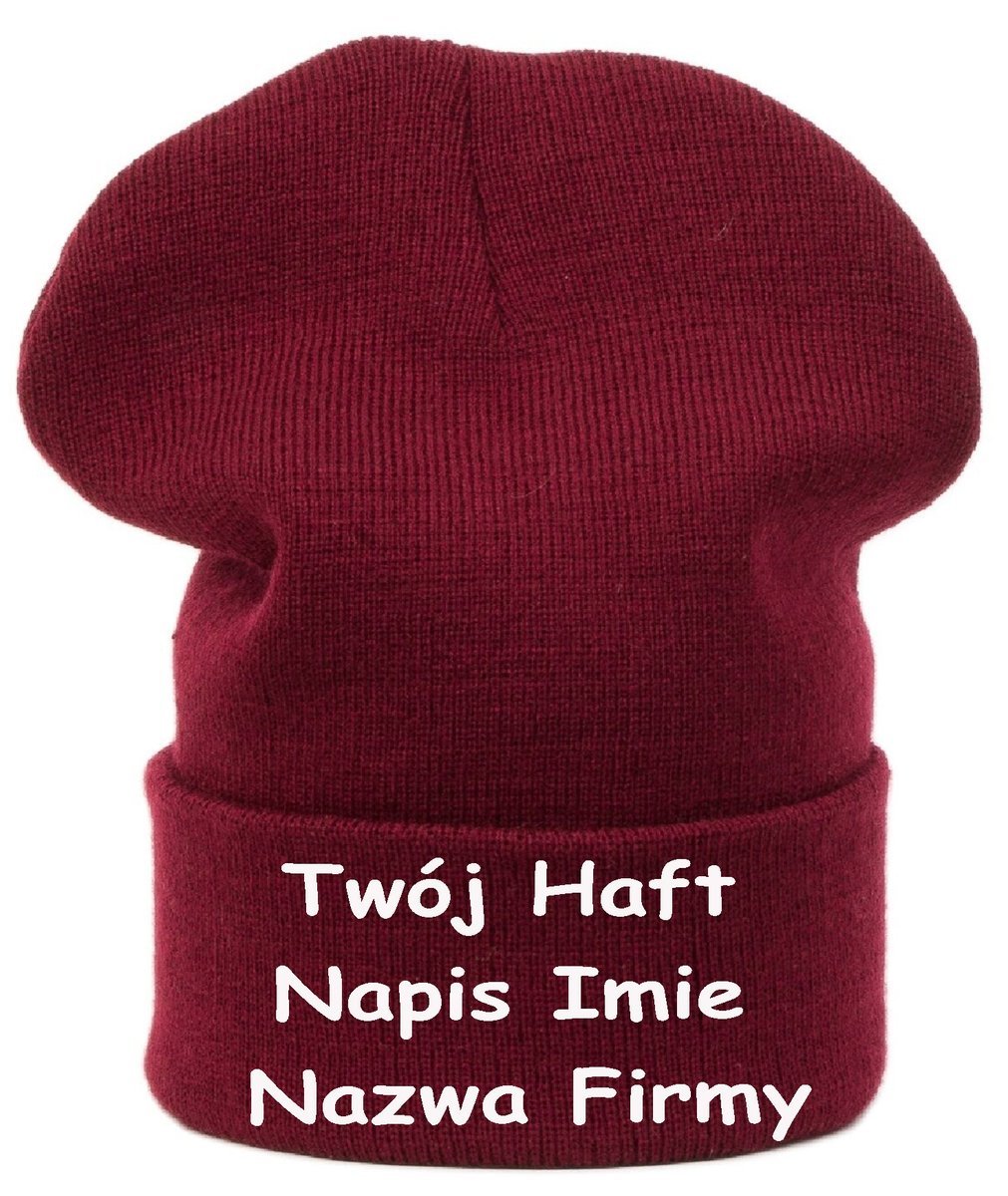 CZAPKA KRASNAL Beanie Twój HAFT Tekst Napis Nadruk