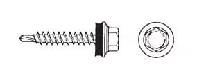 WKRĘT SAMOWIERTNY 4.8*50MM RAL 9010 - Wkręty - miniaturka - grafika 1