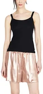 Koszulki i topy damskie - Sisley Womens Tank-TOP 3FPZLH00C T-Shirt, Black 100, M, czarny 100, M - miniaturka - grafika 1