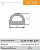 Inne akcesoria do nawadniania - stomil USZCZELKA SAMOPRZYLEPNA CZARNA SD-112-0 21*15MM MB - miniaturka - grafika 1