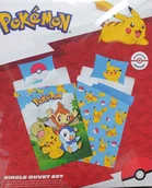 Pościel dla dzieci - Pościel Pokemon Pościel Pikachu Chimchar Piplup Turtwig Pokeball 140x200 - miniaturka - grafika 1