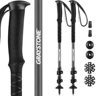 Kije Trekkingowe Składane Graystone G2 Gray - Kije trekkingowe - miniaturka - grafika 1