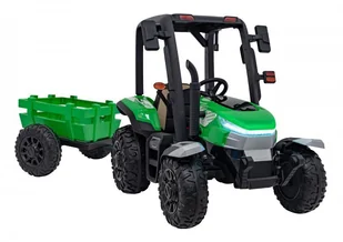 Traktor BLAST Z Przyczepką Zielony - Pojazdy elektryczne dla dzieci - miniaturka - grafika 7
