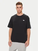 Koszulki męskie - Reebok T-Shirt Cl Court Sport Ss Tape Tee 100202807 Czarny Regular Fit - miniaturka - grafika 1