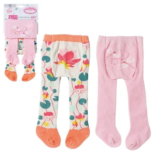 Baby Annabell Ubranko Dla Lalki Rajstopki Dwie Pary Kwiatowe + Ważki - Akcesoria dla lalek - miniaturka - grafika 1