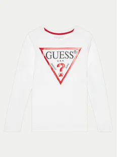 Guess Bluzka L84I29 K8HM0 Biały Regular Fit - Bluzki damskie - miniaturka - grafika 1
