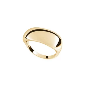 Gładki szeroki pierścionek, XENIA x GIORRE : ROZMIAR PIERŚCIONKA - 11 |UK:L | Φ16,00 MM, Srebro - kolor pokrycia - Pokrycie żółtym 18K złotem - Pierścionki - miniaturka - grafika 1