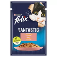 Mokra karma dla kotów - Purina Felix Łosoś w galaretce saszetka 85g 46246-uniw - miniaturka - grafika 1