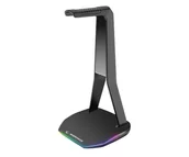 Akcesoria do słuchawek - Rampage Stojak na słuchawki (RGB, 2x USB-A, USB-C) - miniaturka - grafika 1