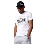 Koszulki męskie - Lonsdale Męski T-Shirt Regular Fit KILCHOAN White/Black/Grey XXL, wielokolorowa, XXL 117347 - miniaturka - grafika 1