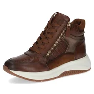Kozaki damskie - Caprice Damskie 9-25202-45 modne kozaki, Cognac Comb, 37 EU, Cognac Comb, 37 EU - miniaturka - grafika 1