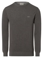 Swetry męskie - Gant - Sweter męski, szary - miniaturka - grafika 1