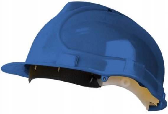 Stalco kask ochronny niebieski wentylowany BHP budowlany
